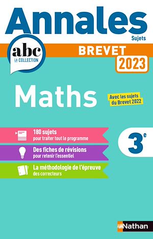 Download the eBook: Annales ABC du Brevet 2023 - Maths 3e - Sujets non corrigés + fiches de révisions - EPUB