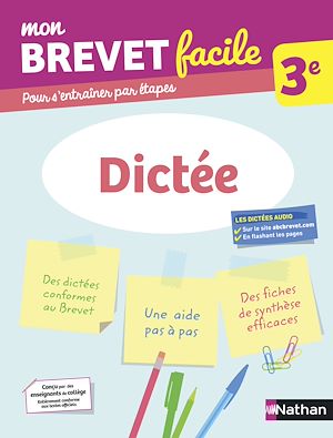 Téléchargez le livre :  Dictée 3e - Mon Brevet facile - Préparation à l'épreuve du Brevet 2026 - EPUB