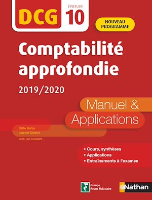 Download the eBook: Comptabilité approfondie 2019/2020 - DCG Epreuve 10 - Manuel et applications - 2019