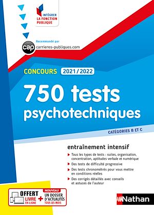 Téléchargez le livre :  750 tests psychotechniques - EPUB