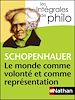 Télécharger le livre :  Le monde comme volonté et comme représentation - Shopenhauer - Intégrales de Philo