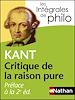 Télécharger le livre :  Préface à la 2e édition de la critique de la raison pure - Kant - Intégrales de philo
