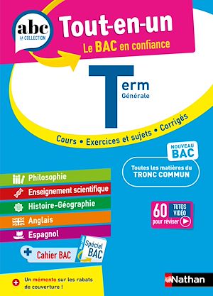 Téléchargez le livre :  ABC Tout en un Tle - Toutes les matières du tronc commun Terminale - Bac 2026 - Philosophie, Enseignement scientifique, Histoire-Géographie, Anglais, Espagnol + Cahier spécial Bac - EPUB