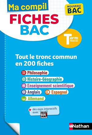 Téléchargez le livre :  Toutes les matières du tronc commun Terminale - Ma Compil fiches BAC - Bac 2026 - Philosophie, Histoire-Géographie, Enseignement scientifique, Anglais, Espagnol, Allemand Term - EPUB