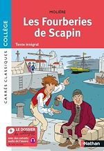 Télécharger le livre :  Les fourberies de Scapin - Edition pédagogique Collège - Carrés classiques Nathan