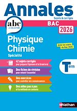Télécharger le livre :  Annales ABC du BAC 2026 - Physique-Chimie Tle - Sujets et corrigés - Enseignement de spécialité Terminale - Epreuve finale - EPUB