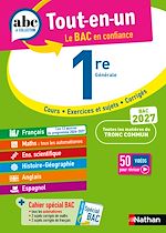 Download this eBook ABC Tout en un 1re - Toutes les matières du tronc commun Première 2026-2027 - Français, Enseignement scientifique et Maths, Histoire-Géographie, Anglais, Espagnol