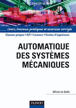Télécharger le livre :  Automatique des systèmes mécaniques