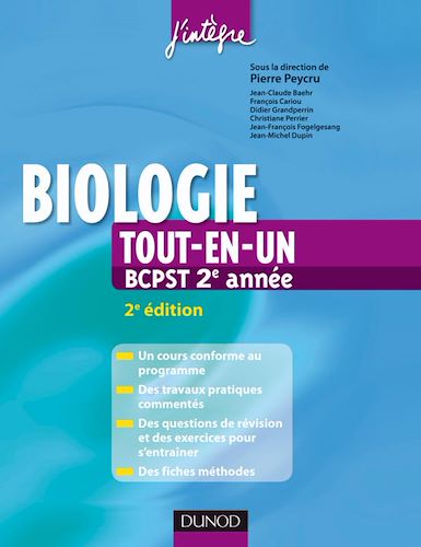 Biologie tout-en-un BCPST 2e année 2e Edition