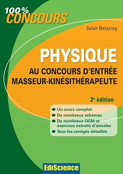 Télécharger le livre :  Physique au concours d'entrée Masseur-Kinésithérapeute - 2e édition