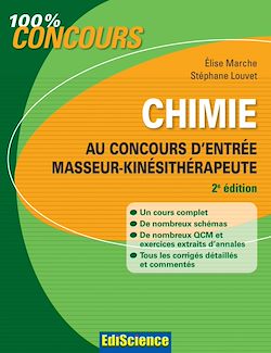 Télécharger le livre :  Chimie au concours d'entrée Masseur-Kinésithérapeute - 2e éd.