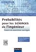Télécharger le livre :  Probabilités pour les sciences de l'ingénieur