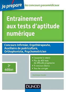 Télécharger le livre :  Entraînement aux tests d'aptitude numérique - 3e édition
