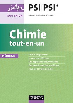 Télécharger le livre :  Chimie tout-en-un PSI-PSI* - 3ed