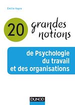 Télécharger le livre :  20 grandes notions de psychologie du travail et des organisations