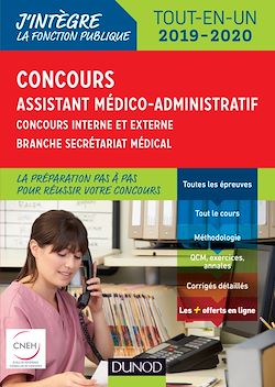 Télécharger le livre :  Concours Assistant médico-administratif 2019-2020 Tout-en-un Catégorie B