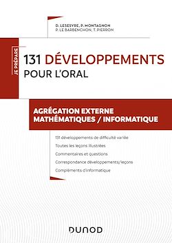 Télécharger le livre :  200 développements pour les oraux - Agrégation externe mathématiques