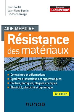 Télécharger le livre :  Aide-mémoire - Résistance des matériaux - 10e éd.