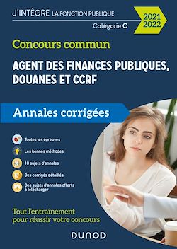 Télécharger le livre :  Concours Commun Agent des Finances Publiques Douanes et CCRF Catégorie C - Annales corrigées 2021-22
