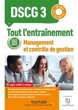 Télécharger le livre :  DSCG 3 - Management et contrôle de gestion - Tout l'entraînement 2022-2023