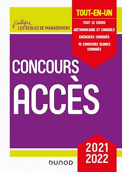 Télécharger le livre :  Concours Accès 2021-2022