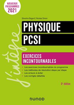 Télécharger le livre :  Physique Exercices incontournables PCSI - 5e éd.