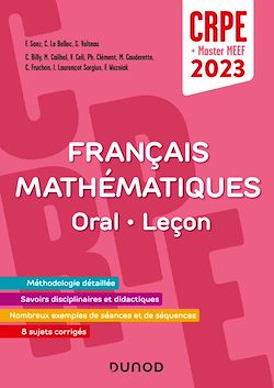 Télécharger le livre :  Concours Professeur des écoles - Français et Mathématiques - Oral/Admission - CRPE 2023