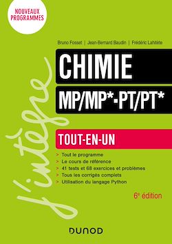 Télécharger le livre :  Chimie Tout-en-un MP/MP*-PT/PT* - 6e éd.