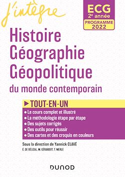Télécharger le livre :  ECG 2 - Histoire Géographie Géopolitique du monde contemporain - Programmes 2022