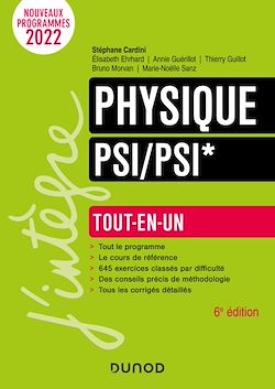 Télécharger le livre :  Physique Tout-en-un PSI/PSI* - 6e éd.