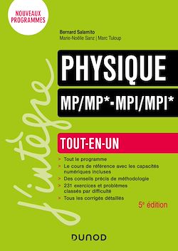 Télécharger le livre :  Physique Tout-en-un MP/MP*-MPI/MPI* - 5e éd.