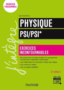 Télécharger le livre :  Physique Exercices incontournables PSI/PSI* - 3e éd.