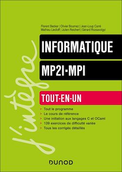 Télécharger le livre :  Informatique tout-en-un MP2I-MPI