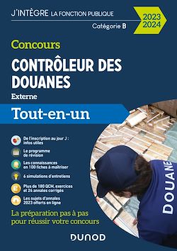 Télécharger le livre :  Concours Contrôleur des douanes - 2023/2024