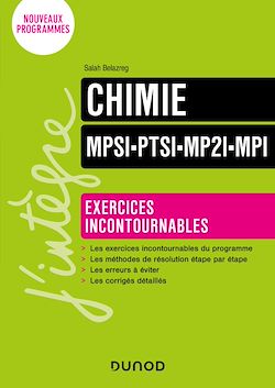 Télécharger le livre :  Chimie Exercices incontournables MPSI-PTSI-MP2I-MPI