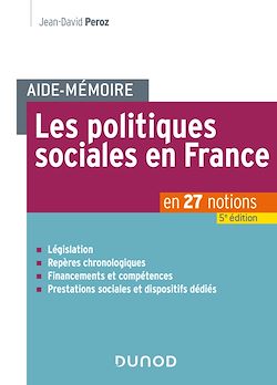 Télécharger le livre :  Aide-mémoire - Les politiques sociales en France - 5e éd.