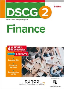 Télécharger le livre :  DSCG 2 - Finance - Fiches de révision - 3e éd.