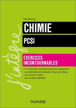 Télécharger le livre :  Chimie Exercices incontournables PCSI