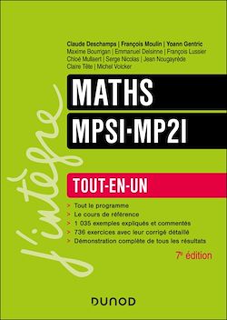 Télécharger le livre :  Maths MPSI-MP2I Tout-en-un - 7e éd.
