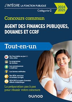Télécharger le livre :  Concours commun Agent des finances publiques, douanes et CCRF - 2024-2025