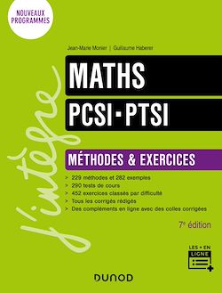 Télécharger le livre :  Maths PCSI-PTSI - Méthodes et exercices - 7e éd.