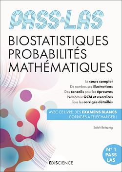 Télécharger le livre :  PASS & LAS Biostatistiques Probabilités Mathématiques - 6e éd.