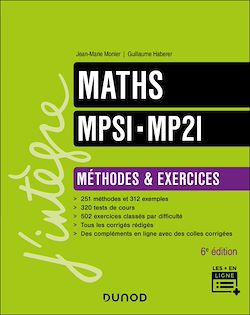 Télécharger le livre :  Maths MPSI-MP2I - Méthodes et Exercices - 6e éd.