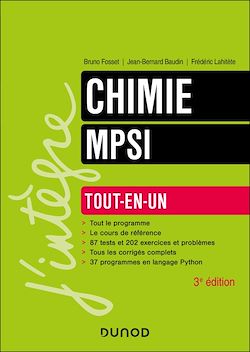 Télécharger le livre :  Chimie tout-en-un MPSI - 3e éd.
