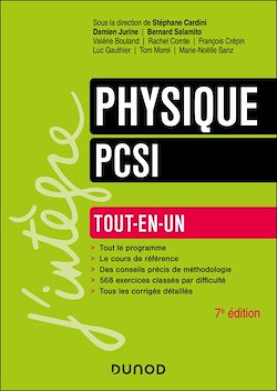 Télécharger le livre :  Physique Tout-en-un PCSI 7e éd.