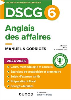 Télécharger le livre :  DSCG 6 - Anglais des affaires - Manuel - 2024-2025