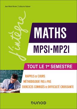 Télécharger le livre :  Maths MPSI-MP2I - Tout le 1er semestre