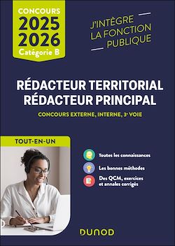 Télécharger le livre :  Concours Rédacteur territorial, Rédacteur principal - 2025