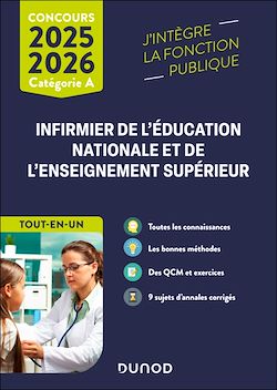 Télécharger le livre :  Concours Infirmier de l'éducation nationale et de l'enseignement supérieur 2025-2026