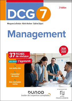 Télécharger le livre :  DCG 7 Management - Fiches de révision - 3e éd.